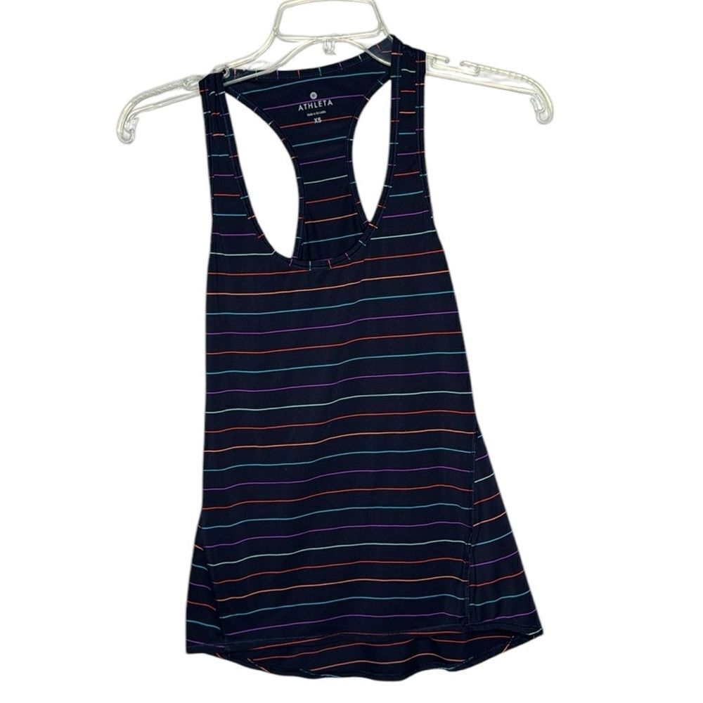 Athleta Stripe Chi Tank Top. Size XSmall.